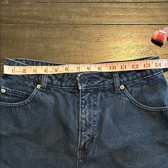 Vintage Route 66 Blue Denim Women's Jean Shorts - Picture 4 of 4